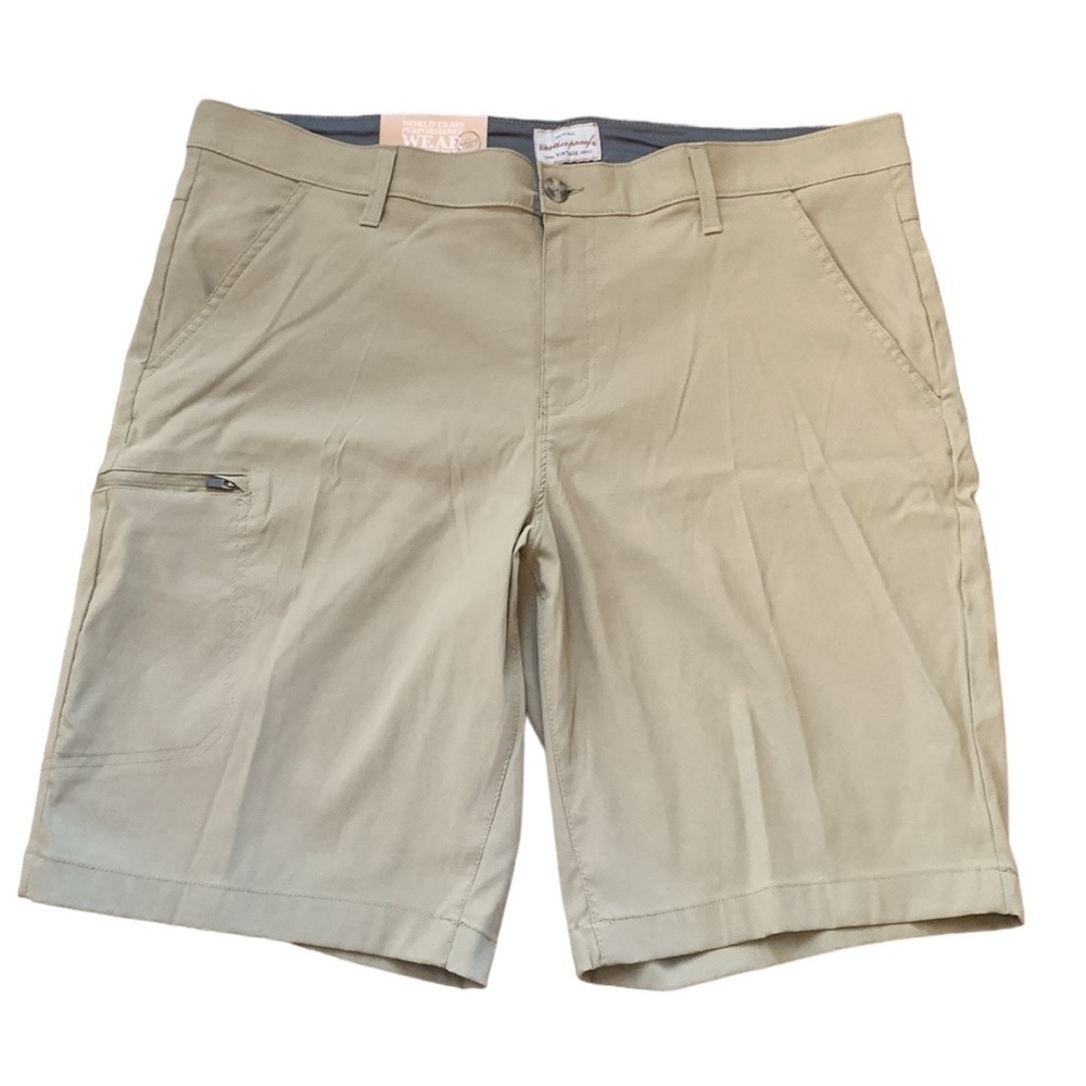 Weatherproof Vintage Men’s Tan Golf Outdoor Performance Shorts Size 38 NWT - Picture 2 of 6
